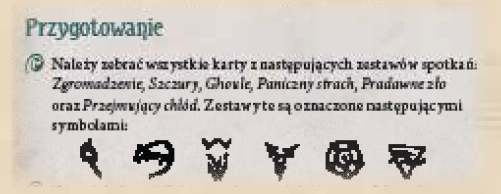 Symbol zestawu spotkań